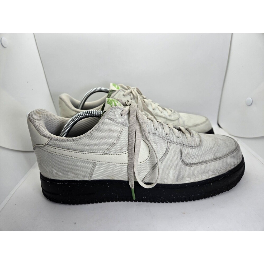 Nike Air Force 1 Low '07 LV8 Shoes Men's 11 Sea Glass Canvas Athletic Sneakers
